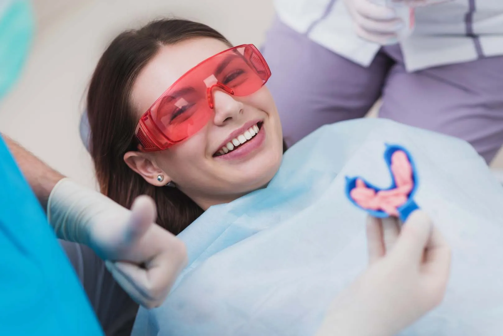 Fluoride treatment at The Hills Dental Spa in Austin, TX